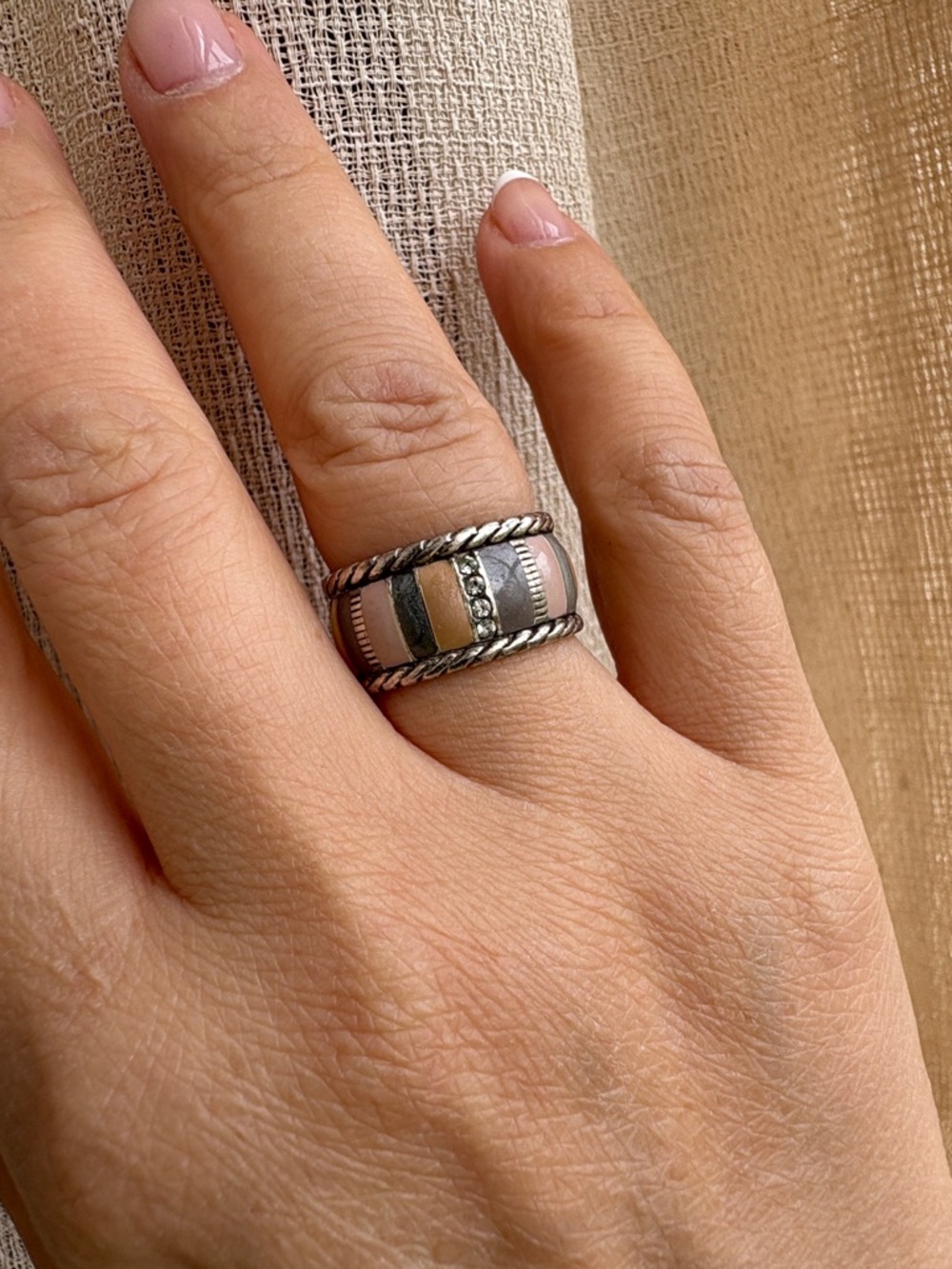 Brighton Silver Multi-Color Ring